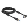 Delock USB 5 Gbps Kabel Typ-A Stecker zu Typ-B Stecker 90° links gewinkelt 5 m