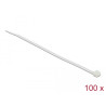 Delock Kabelbinder transparent L 200 x B 3,6 mm 100 Stück