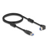 Delock USB 5 Gbps Kabel Typ-A Stecker zu Typ-B Stecker 90° rechts gewinkelt 1 m