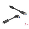 Delock USB 5 Gbps Kabel Typ-A Stecker zu Typ-B Stecker 90° rechts gewinkelt 2 m