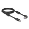 Delock USB 5 Gbps Kabel Typ-A Stecker zu Typ-B Stecker 90° rechts gewinkelt 2 m