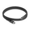 Delock USB 2.0 Kabel USB Type-C™ Stecker zu Stecker mit magnetischer Textilummantelung PD 3.0 60 W 1 m