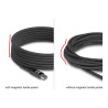 Delock USB 2.0 Kabel USB Type-C™ Stecker zu Stecker mit magnetischer Textilummantelung PD 3.0 60 W 2 m