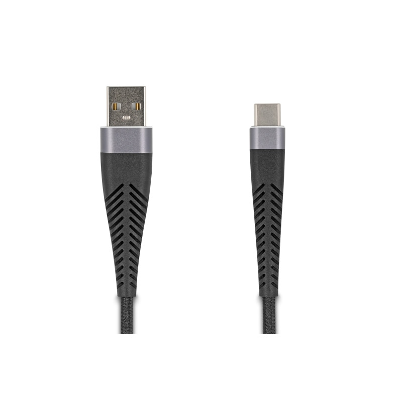 Delock USB 2.0 Kabel USB Typ-A Stecker zu USB Type-C™ Stecker mit verlängertem Knickschutz 3 m
