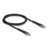 Delock USB 2.0 Kabel USB Type-C™ Stecker zu Stecker mit verlängertem Knickschutz 60 W 1 m
