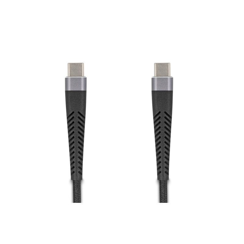 Delock USB 2.0 Kabel USB Type-C™ Stecker zu Stecker mit verlängertem Knickschutz 60 W 2 m