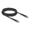 Delock USB 2.0 Kabel USB Type-C™ Stecker zu Stecker mit verlängertem Knickschutz 60 W 3 m