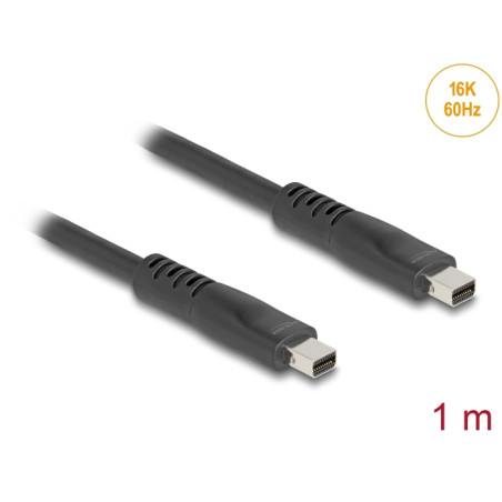 Delock Mini DisplayPort Kabel 16K 60 Hz 80 Gbps 1 m