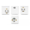 Delock Steckdosenwürfel mit Verlängerungskabel 3-fach mit Kindersicherung und USB PD 3.0 Ladegerät 20 W, 1,5 m Kabel, weiß