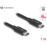 Delock Thunderbolt™ 4 Kabel 40 Gbps PD 3.1 240 W 1 m schwarz