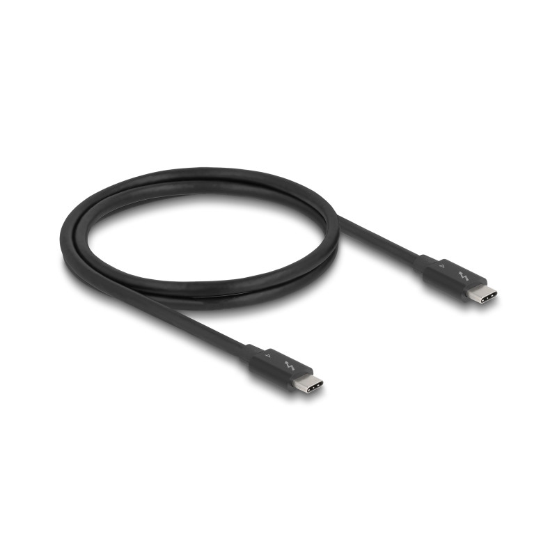 Delock Thunderbolt™ 4 Kabel 40 Gbps PD 3.1 240 W 1 m schwarz