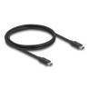 Delock Thunderbolt™ 4 Kabel 40 Gbps PD 3.1 240 W 1 m schwarz