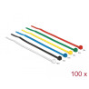 Delock Kabelbinder farbig L 100 x B 2,5 mm 100 Stück