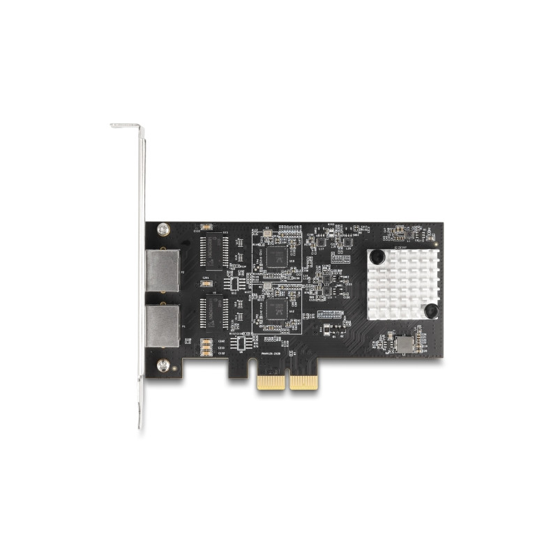 Delock PCI Express x2 Netzwerkkarte 5 Gigabit LAN 2 x RJ45 RTL8126