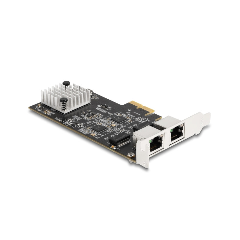 Delock PCI Express x2 Netzwerkkarte 5 Gigabit LAN 2 x RJ45 RTL8126