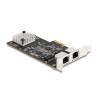 Delock PCI Express x2 Netzwerkkarte 5 Gigabit LAN 2 x RJ45 RTL8126