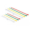 Delock Kabelbinder farbig L 100 x B 2,5 mm + L 200 x B 3,6 mm 200 Stück