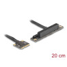Delock Adapter Mini PCIe Stecker zu PCIe 3.0 x8 Slot 90° gewinkelt mit Kabel 20 cm