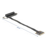 Delock Adapter Mini PCIe Stecker zu PCIe 3.0 x8 Slot 90° gewinkelt mit Kabel 20 cm