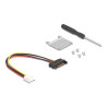 Delock Adapter Mini PCIe Stecker zu PCIe 3.0 x8 Slot 90° gewinkelt mit Kabel 20 cm