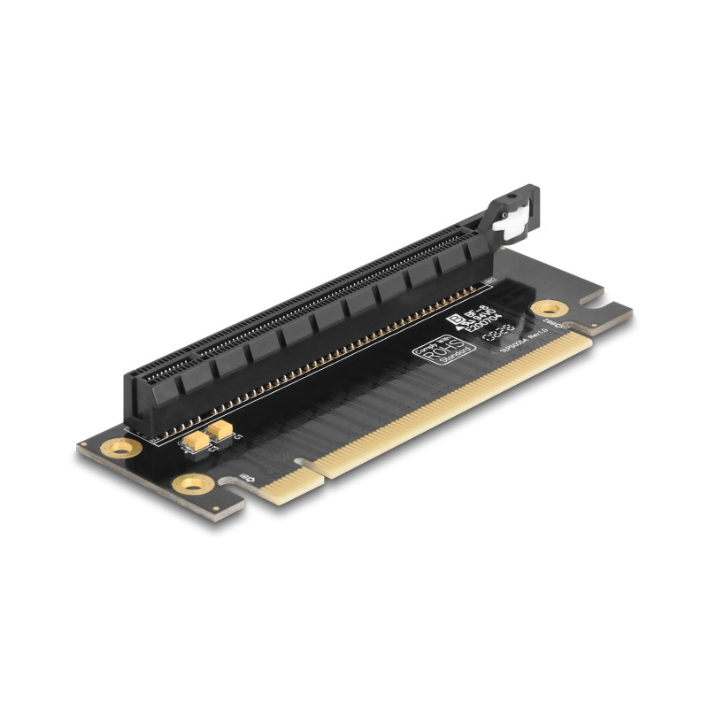 Delock Riser Karte PCI Express 3.0 x16 Stecker zu x16 Slot 90° links gewinkelt - Slothöhe 35 mm