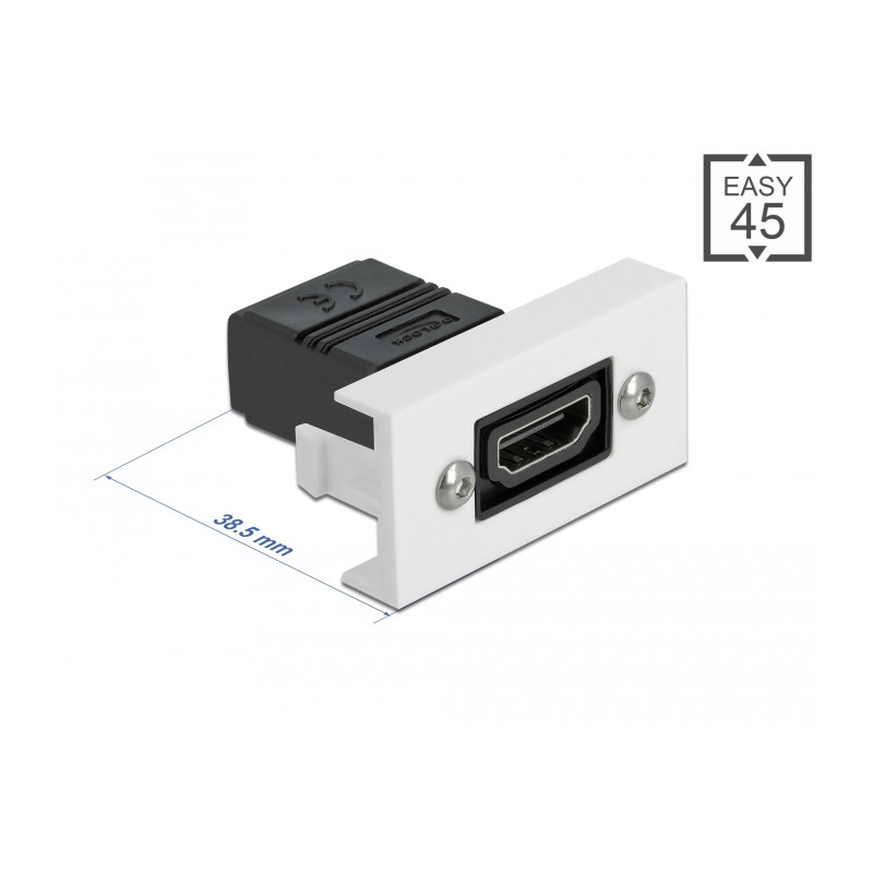 Delock Easy 45 HDMI Modul gerade 22,5 x 45 mm