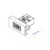 Delock Easy 45 HDMI Modul gerade 22,5 x 45 mm