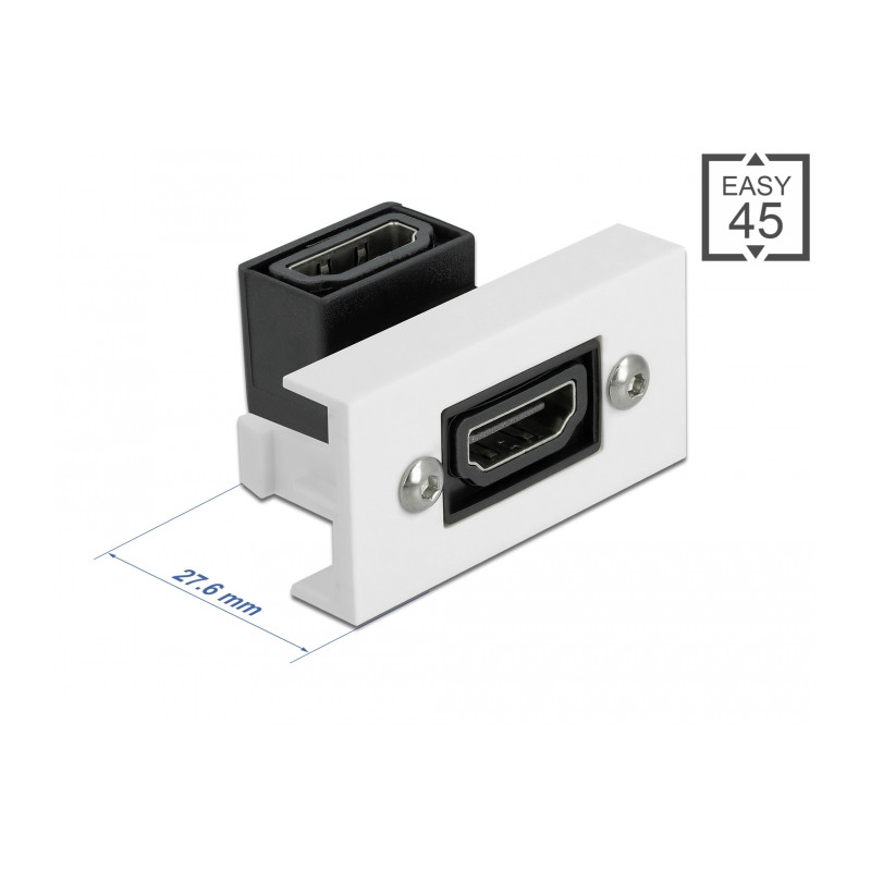 Delock Easy 45 HDMI Modul gewinkelt 90° 22,5 x 45 mm