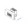 Delock Easy 45 HDMI Modul gewinkelt 90° 22,5 x 45 mm