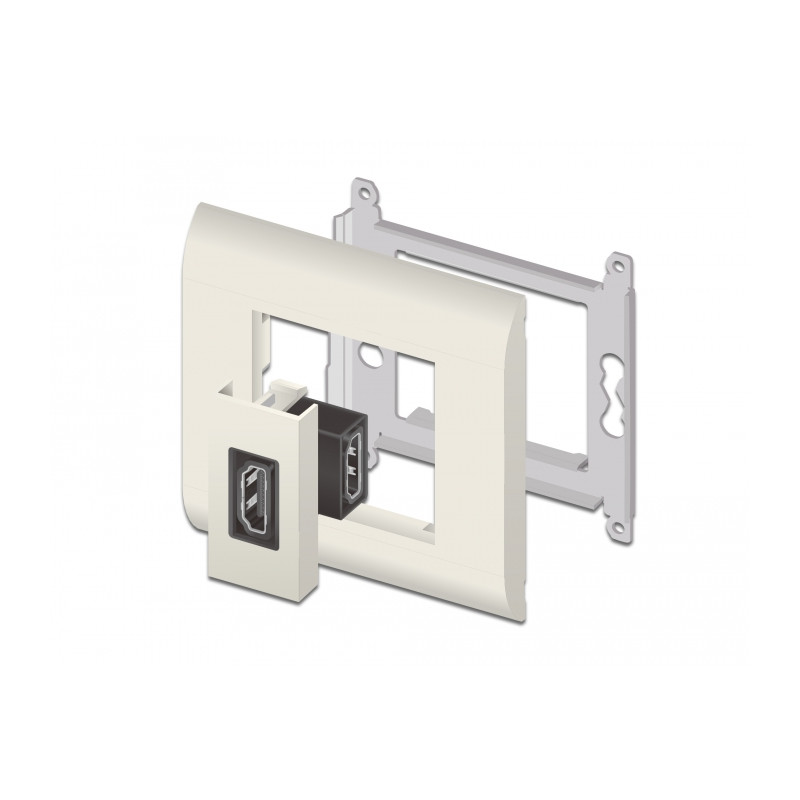 Delock Easy 45 HDMI Modul gewinkelt 90° 22,5 x 45 mm