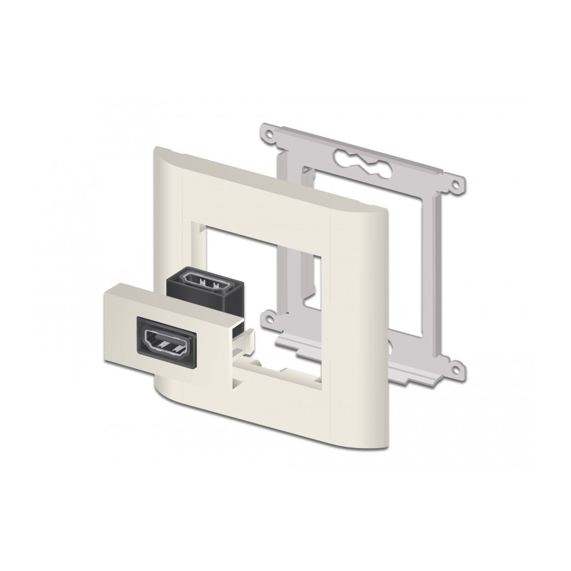 Delock Easy 45 HDMI Modul gewinkelt 90° 22,5 x 45 mm