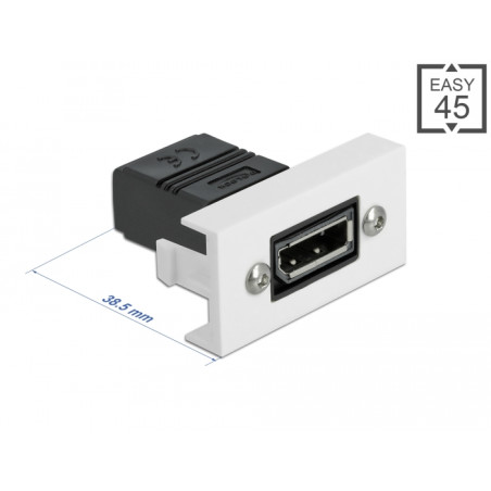 Delock Easy 45 DisplayPort Modul gerade 22,5 x 45 mm
