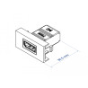 Delock Easy 45 DisplayPort Modul gerade 22,5 x 45 mm