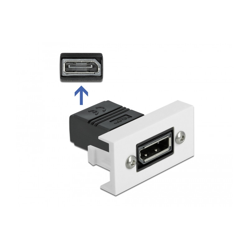 Delock Easy 45 DisplayPort Modul gerade 22,5 x 45 mm