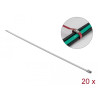 Delock Edelstahlkabelbinder L 200 x B 4,6 mm 20 Stück