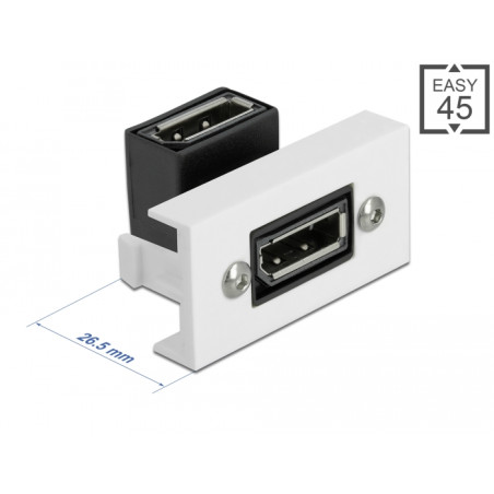 Delock Easy 45 DisplayPort Modul gewinkelt 90° 22,5 x 45 mm