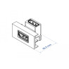 Delock Easy 45 DisplayPort Modul gewinkelt 90° 22,5 x 45 mm