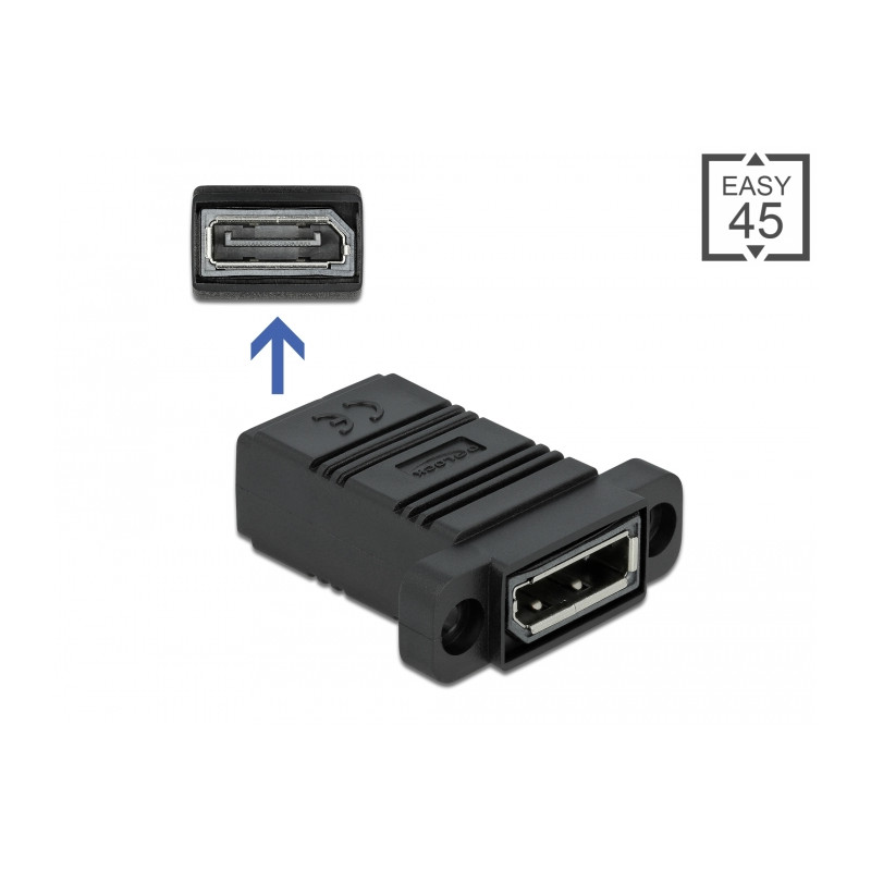 Delock Easy 45 DisplayPort Adapter gerade