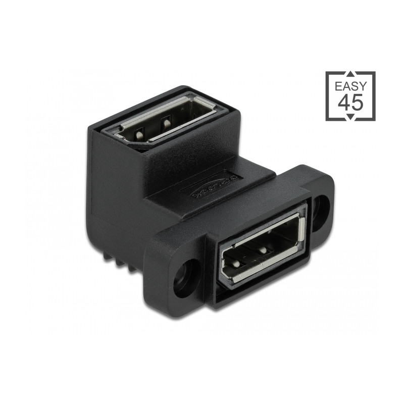 Delock Easy 45 DisplayPort Adapter gewinkelt 90°