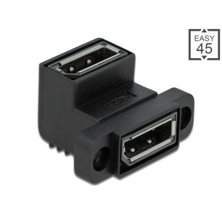 Delock Easy 45 DisplayPort Adapter gewinkelt 90°