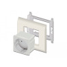 Delock Easy 45 Schutzkontakt-Steckdose 45 x 45 mm 10 Stück