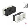 Delock Easy 45 Schutzkontakt-Steckdose 2-fach 45°-Anordnung 45 x 45 mm 5 Stück