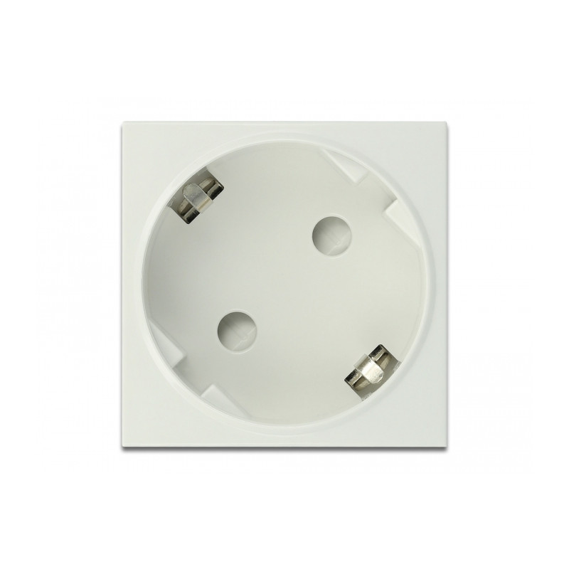Delock Easy 45 Schutzkontakt-Steckdose 45°-Anordnung erweiterbar 45 x 45 mm 10 Stück