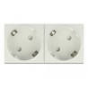 Delock Easy 45 Schutzkontakt-Steckdose 45°-Anordnung 2-fach erweiterbar 45 x 45 mm 5 Stück