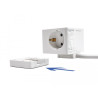 Delock Steckdosenwürfel mit Verlängerungskabel 3-fach mit Kindersicherung und USB PD 3.0 Ladegerät 20 W, 1,5 m Kabel, weiß