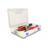Delock Kabelbinder Sortimentsbox mit Kabelbinderzange 600-teilig farbig