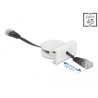Delock Easy 45 Modul Netzwerk Aufrollkabel RJ45 Cat.5e schwarz
