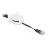 Delock Easy 45 Modul Netzwerk Aufrollkabel RJ45 Cat.5e schwarz