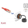 Delock Easy 45 Modul Netzwerk RJ45 Cat.6A, 45 x 45 mm