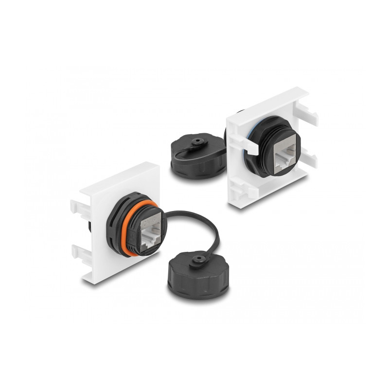 Delock Easy 45 Modul Netzwerk RJ45 Cat.6A, 45 x 45 mm